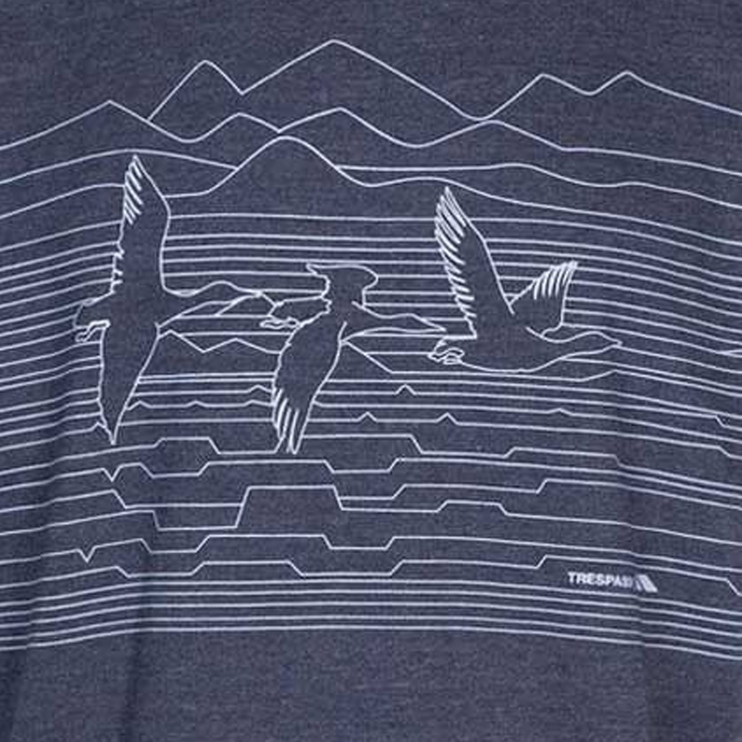 Midnight Marl - Side - Trespass Mens Duck Bay T-Shirt