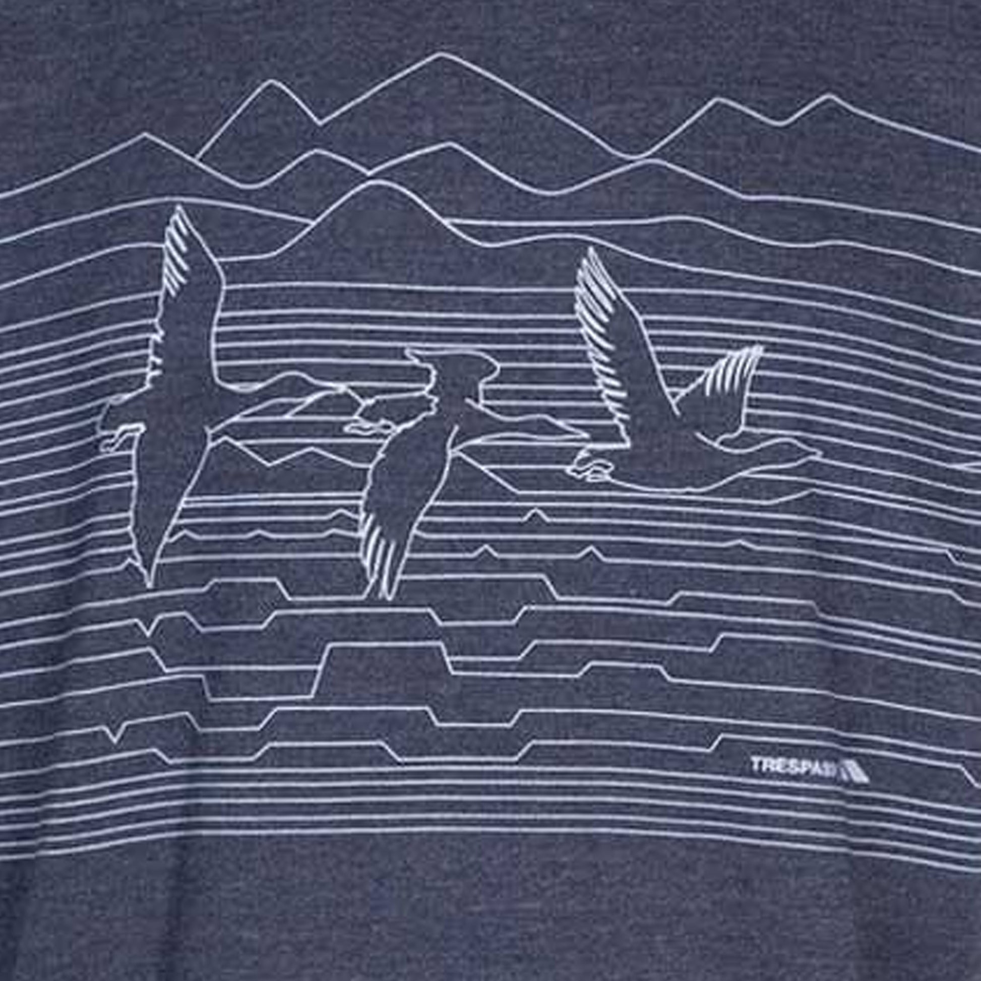 Midnight Marl - Side - Trespass Mens Duck Bay T-Shirt