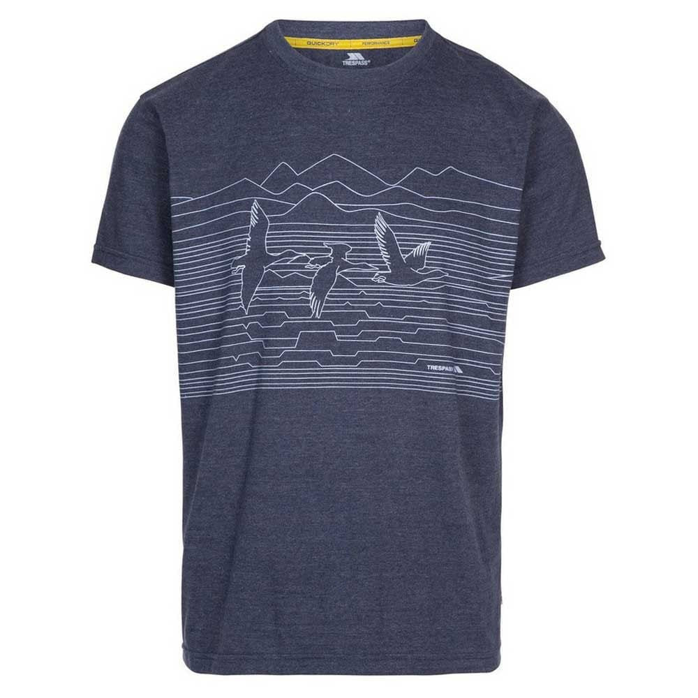 Midnight Marl - Front - Trespass Mens Duck Bay T-Shirt