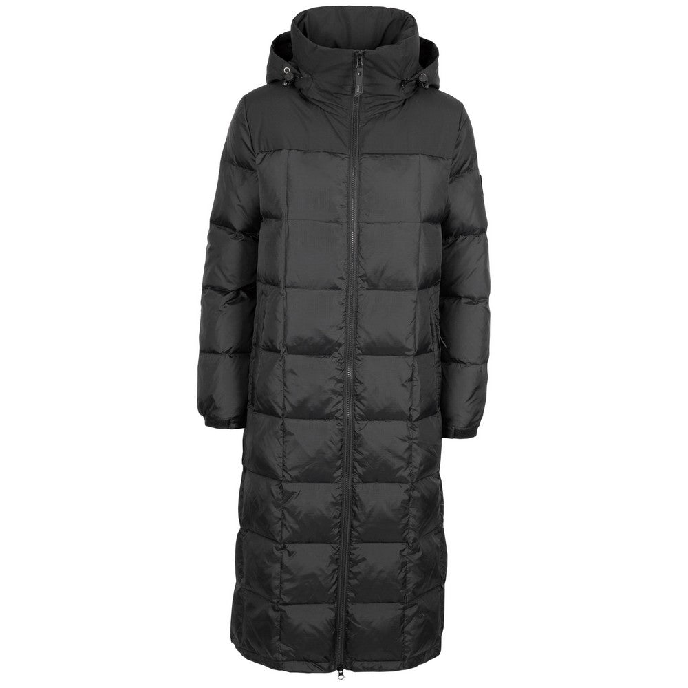 Black - Front - Trespass Womens-Ladies Mering DLX Down Jacket