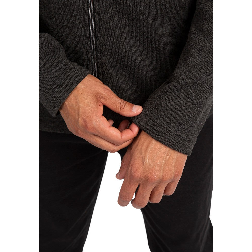 Dark Grey - Lifestyle - Trespass Mens Rundel Marl Fleece Jacket