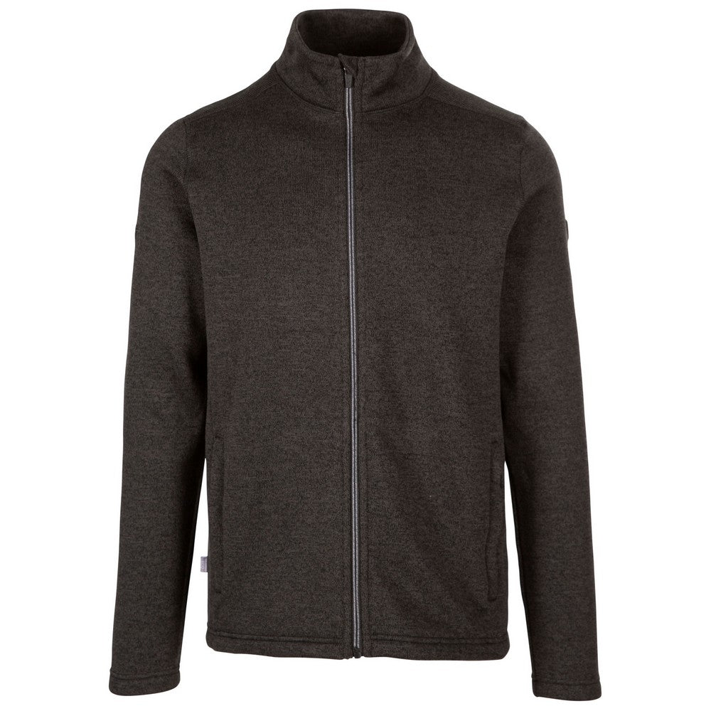 Dark Grey - Front - Trespass Mens Rundel Marl Fleece Jacket
