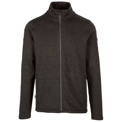 Dark Grey - Front - Trespass Mens Rundel Marl Fleece Jacket