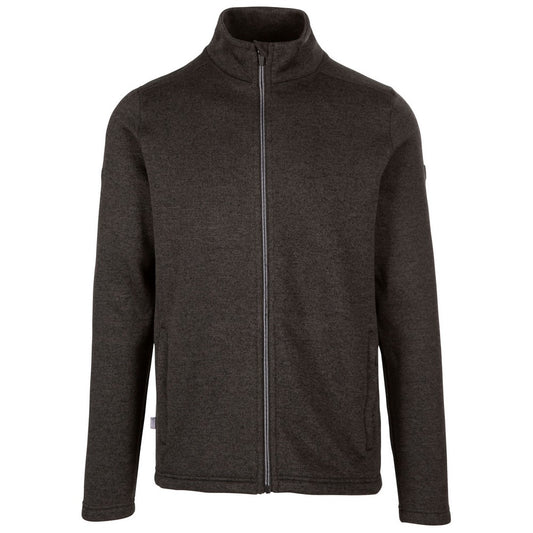 Dark Grey - Front - Trespass Mens Rundel Marl Fleece Jacket