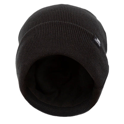 Black - Back - Trespass Unisex Adult Littlebrook Beanie