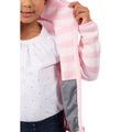 Pale Pink - Pack Shot - Trespass Childrens-Kids Conjure Stripe Marl Fleece Jacket