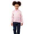 Pale Pink - Close up - Trespass Childrens-Kids Conjure Stripe Marl Fleece Jacket
