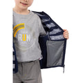Navy - Lifestyle - Trespass Childrens-Kids Conjure Stripe Marl Fleece Jacket