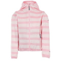 Pale Pink - Front - Trespass Childrens-Kids Conjure Stripe Marl Fleece Jacket