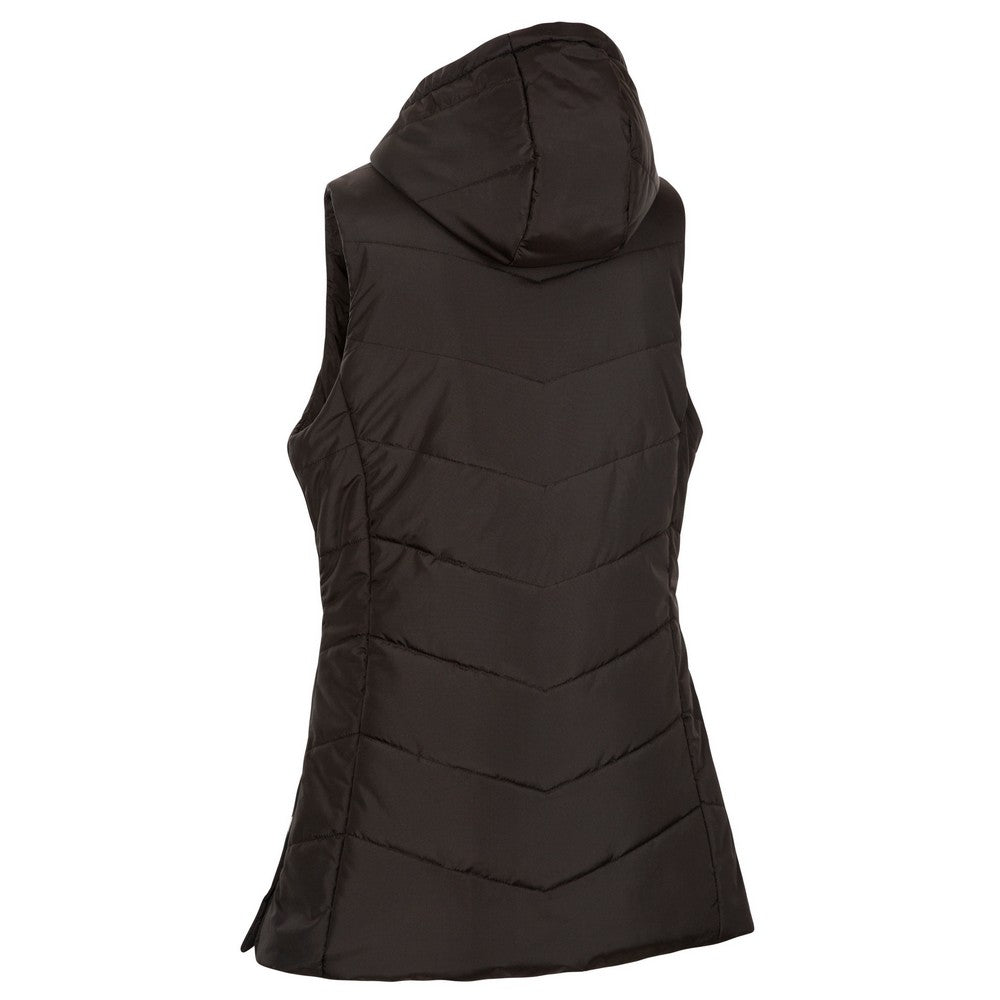 Black - Back - Trespass Womens-Ladies Juniper Padded Gilet