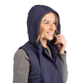 Navy - Side - Trespass Womens-Ladies Juniper Padded Gilet
