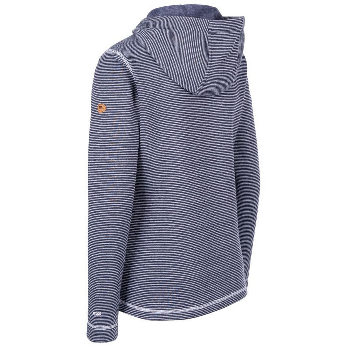 Navy - Back - Trespass Womens-Ladies Rootless Stripe Marl AT200 Fleece Jacket