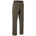 Olive - Back - Trespass Mens Rynne B Mosquito Repellent Cargo Trousers