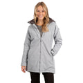 Grey Marl - Close up - Trespass Womens-Ladies Wintry Padded Jacket