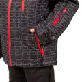 Dark Grey - Side - Trespass Boys TP50 Waterproof Ski Jacket