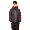 Dark Grey - Close up - Trespass Boys TP50 Waterproof Ski Jacket