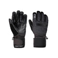 Black - Front - Trespass Unisex Adult Sidney Leather Palm Snow Sports Gloves
