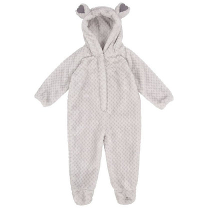 Pale Grey - Front - Trespass Baby Loveable Babysuit