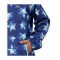 Dark Blue - Side - Trespass Girls Joyfull Flower Raincoat