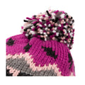 Purple Orchid - Pack Shot - Trespass Childrens-Kids Twiglet Chunky Knit Fleece Lined Hat