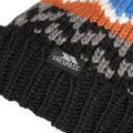 Blue - Side - Trespass Childrens-Kids Twiglet Chunky Knit Fleece Lined Hat