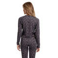 Dark Grey - Back - Trespass Womens-Ladies Elianne Leopard Print Base Layer Top