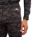 Dark Grey - Side - Trespass Mens Derren Camo Base Layer Bottoms