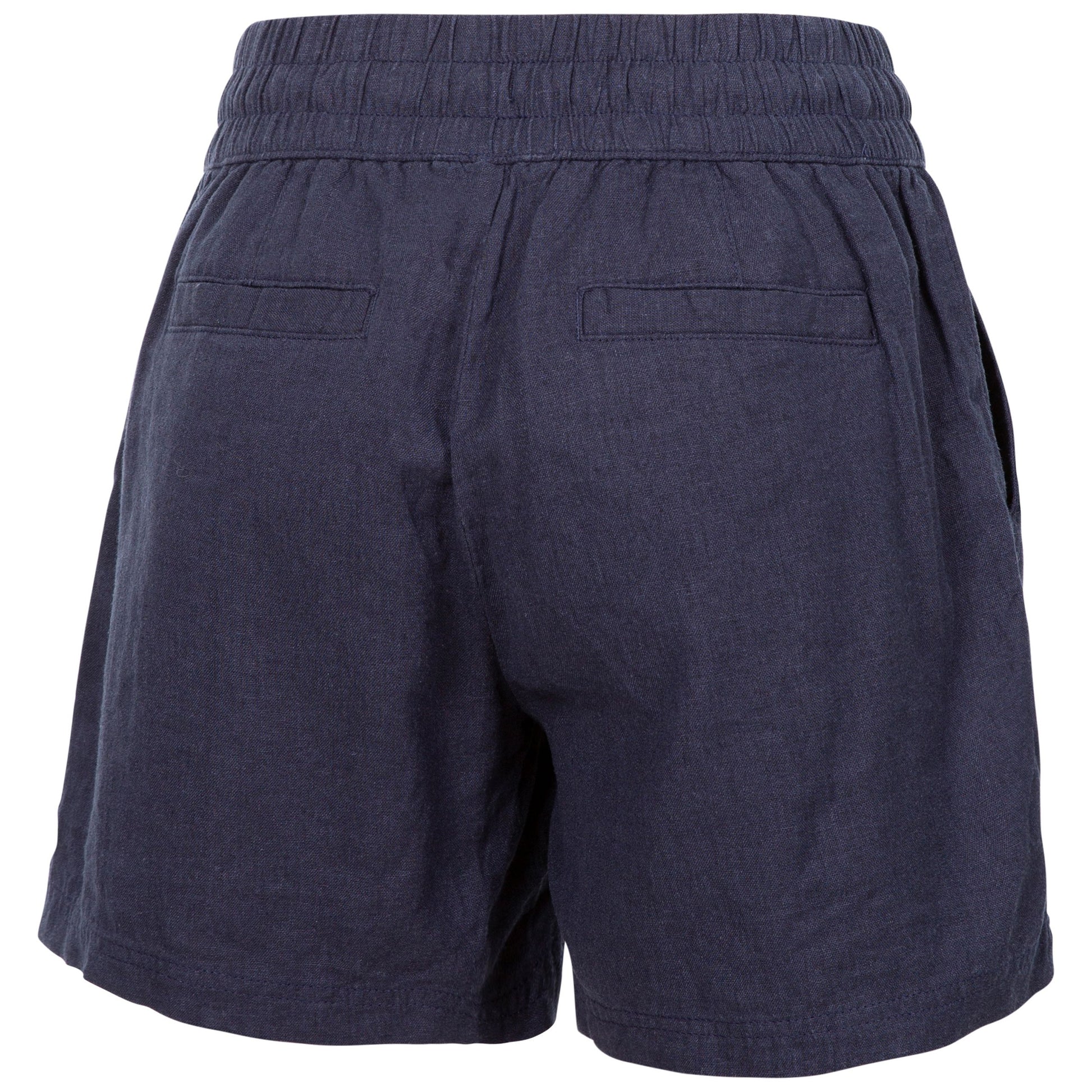 Navy - Side - Trespass Womens-Ladies Shareena Casual Shorts