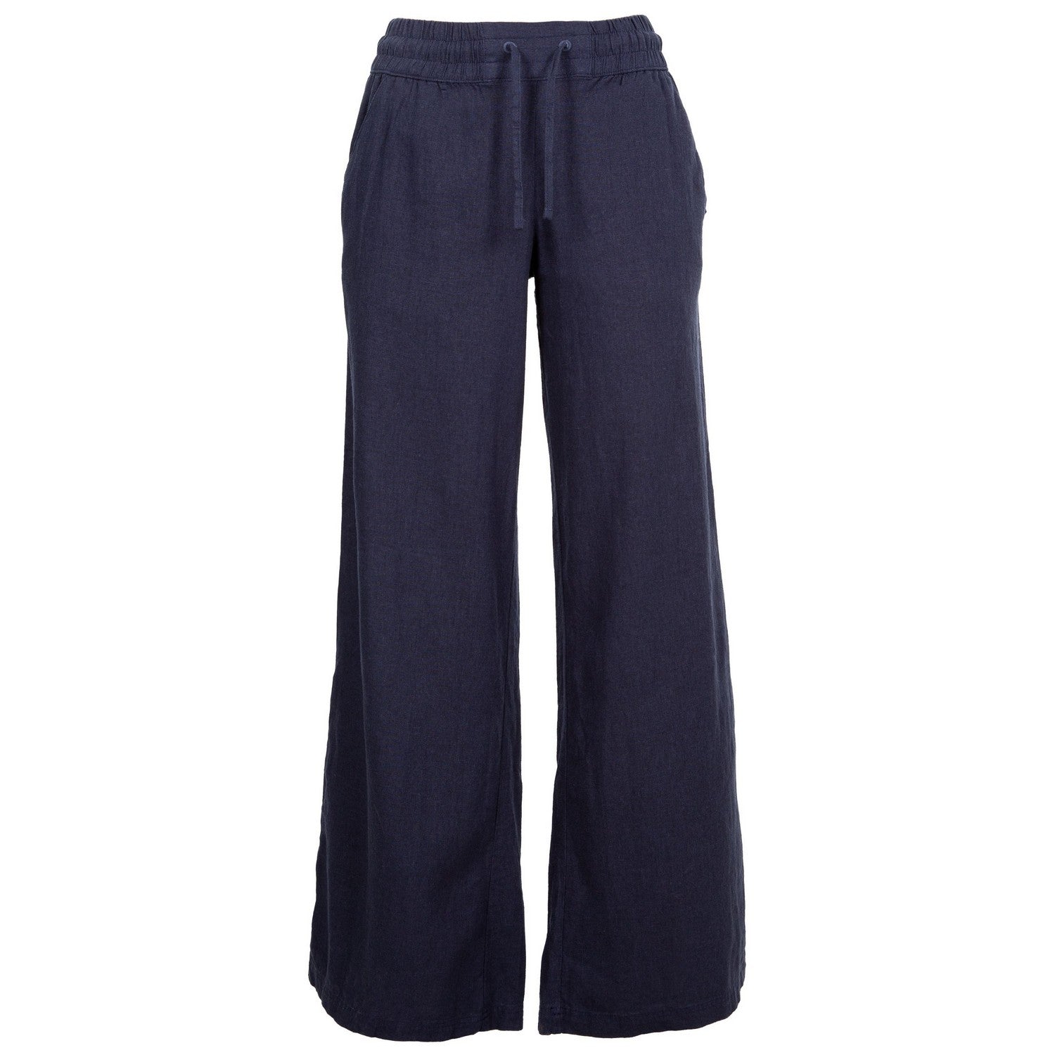 Navy - Front - Trespass Womens-Ladies Zinny Wide Leg Trousers