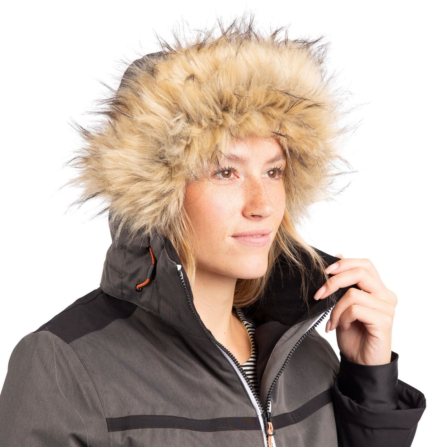 Black - Side - Trespass Womens-Ladies Temptation Ski Jacket