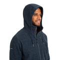 Navy - Pack Shot - Trespass Mens Sheelane Marl Fleece Jacket