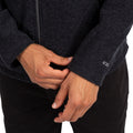 Black - Lifestyle - Trespass Mens Sheelane Marl Fleece Jacket