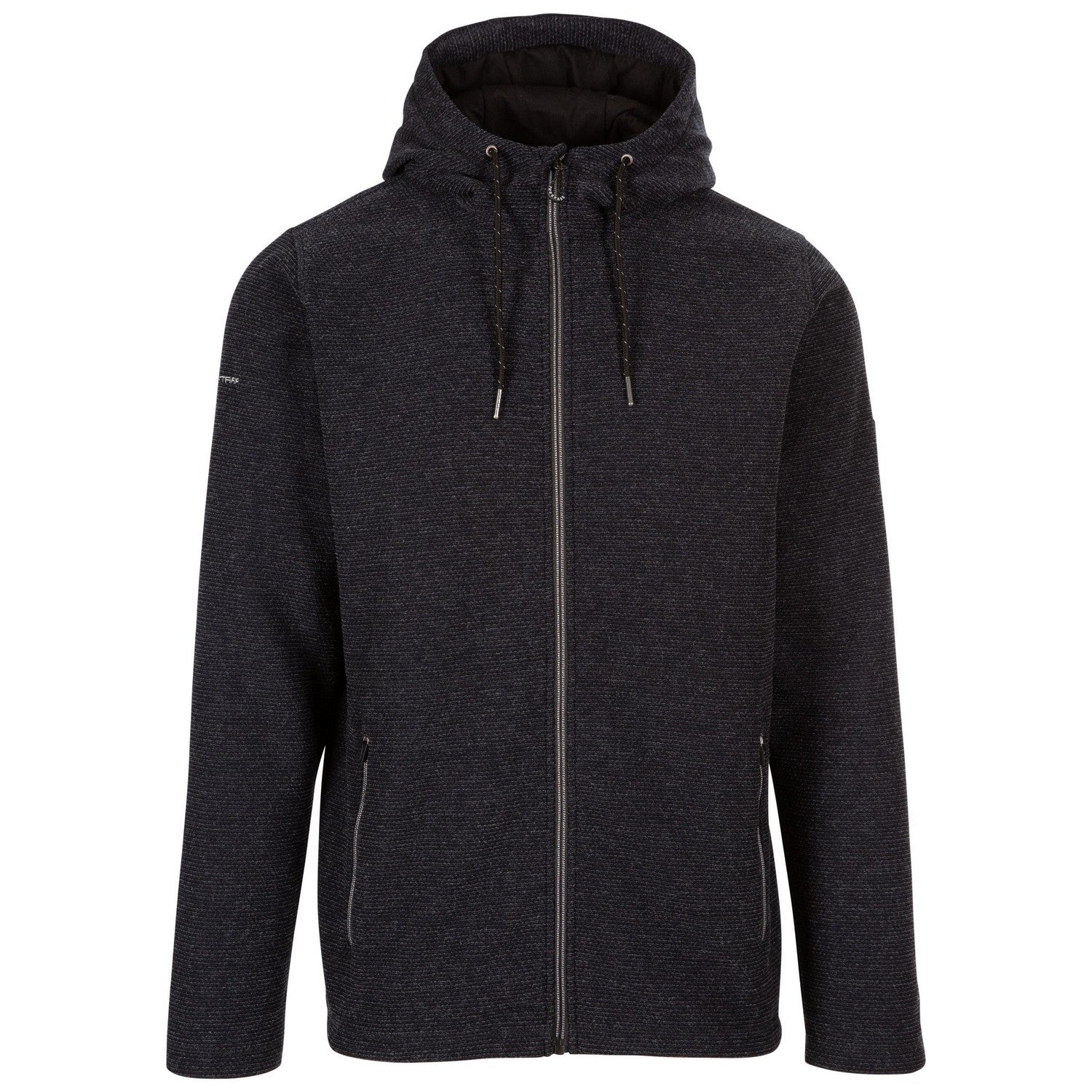 Black - Front - Trespass Mens Sheelane Marl Fleece Jacket