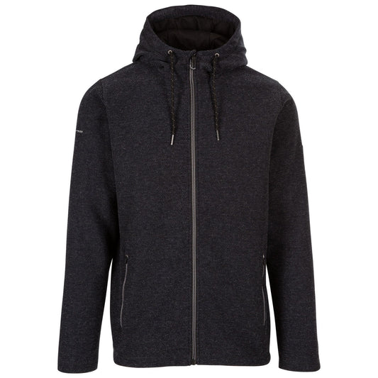 Black - Front - Trespass Mens Sheelane Marl Fleece Jacket
