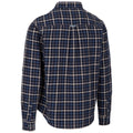Blue - Back - Trespass Mens Withnell Checked Cotton Shirt
