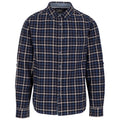 Blue - Front - Trespass Mens Withnell Checked Cotton Shirt