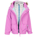 Deep Pink - Front - Trespass Childrens-Kids Outshine 3 in 1 TP50 Jacket