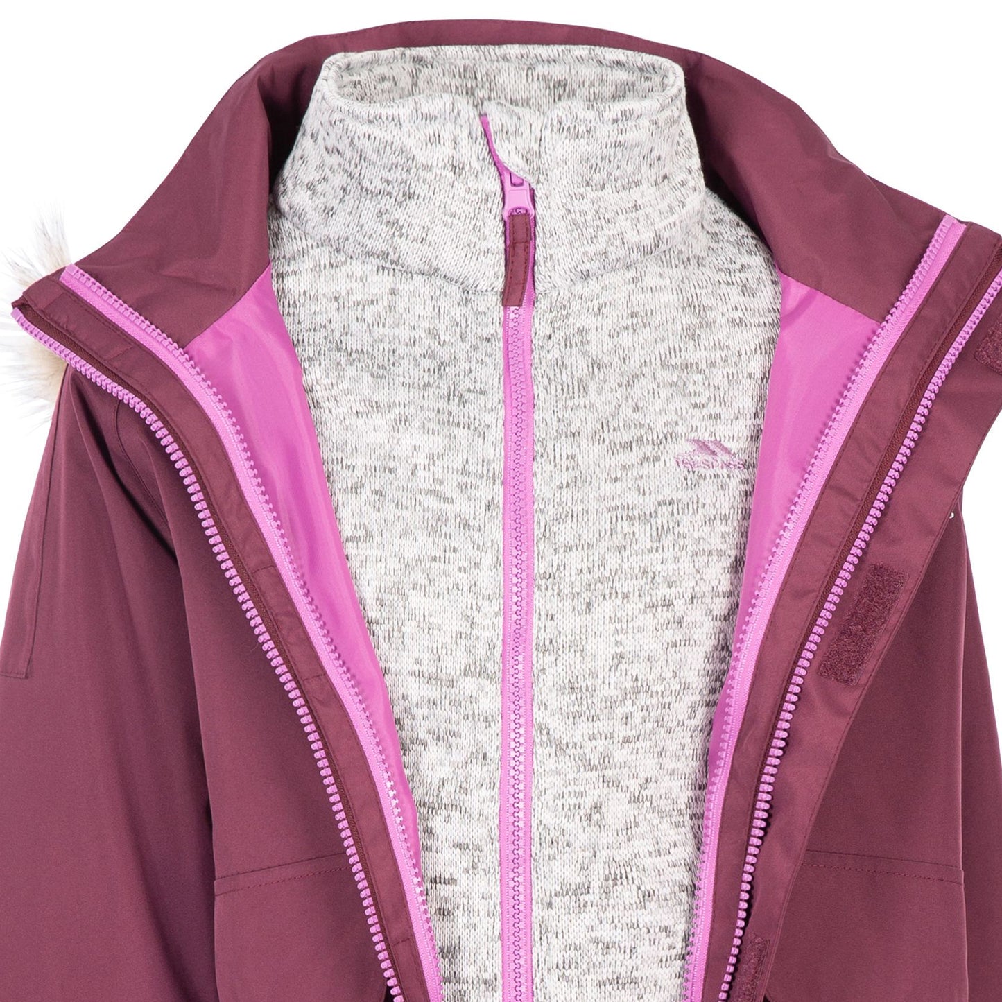 Fig - Side - Trespass Childrens-Kids Outshine 3 in 1 TP50 Jacket