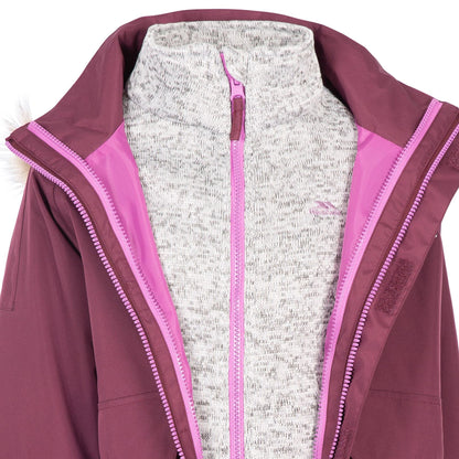 Fig - Side - Trespass Childrens-Kids Outshine 3 in 1 TP50 Jacket