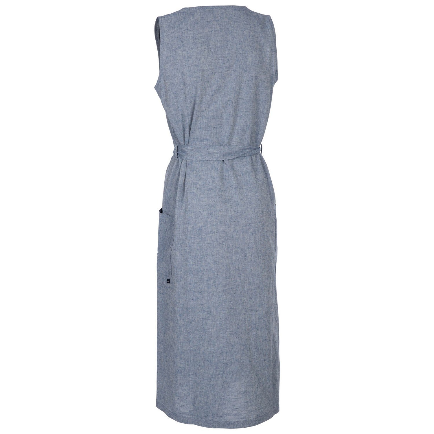 Navy - Back - Trespass Womens-Ladies Carol Chambray Dress