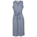 Navy - Front - Trespass Womens-Ladies Carol Chambray Dress