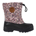 Brown-Black - Front - Trespass Childrens-Kids Remy Ditsy Print Snow Boots