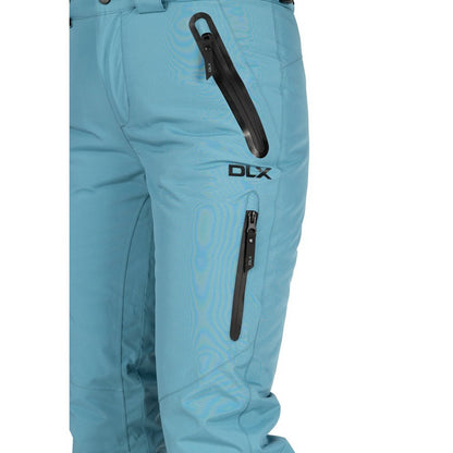Storm Blue - Side - Trespass Womens-Ladies Marisol II DLX Waterproof Ski Trousers