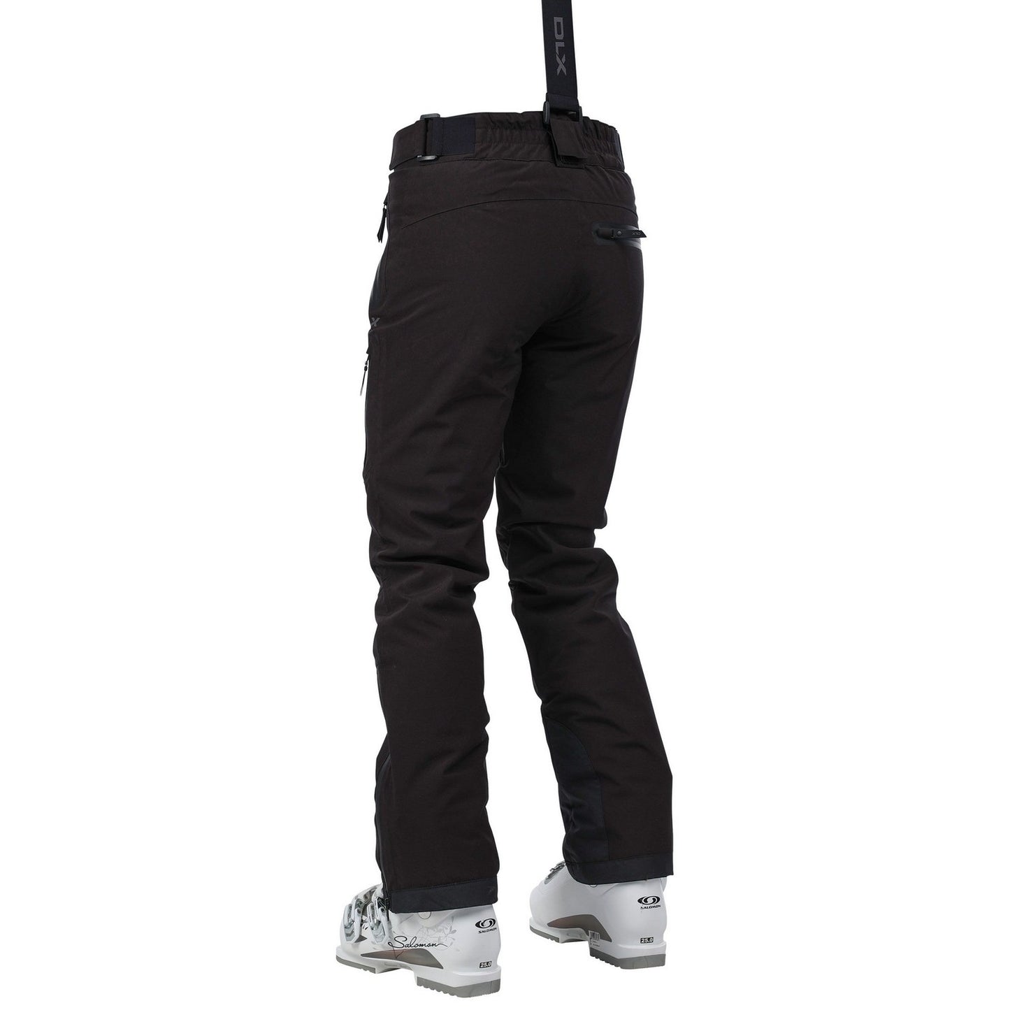 Black - Back - Trespass Womens-Ladies Marisol II DLX Waterproof Ski Trousers