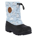 Blue-White-Black - Front - Trespass Childrens-Kids Remy Snow Boots