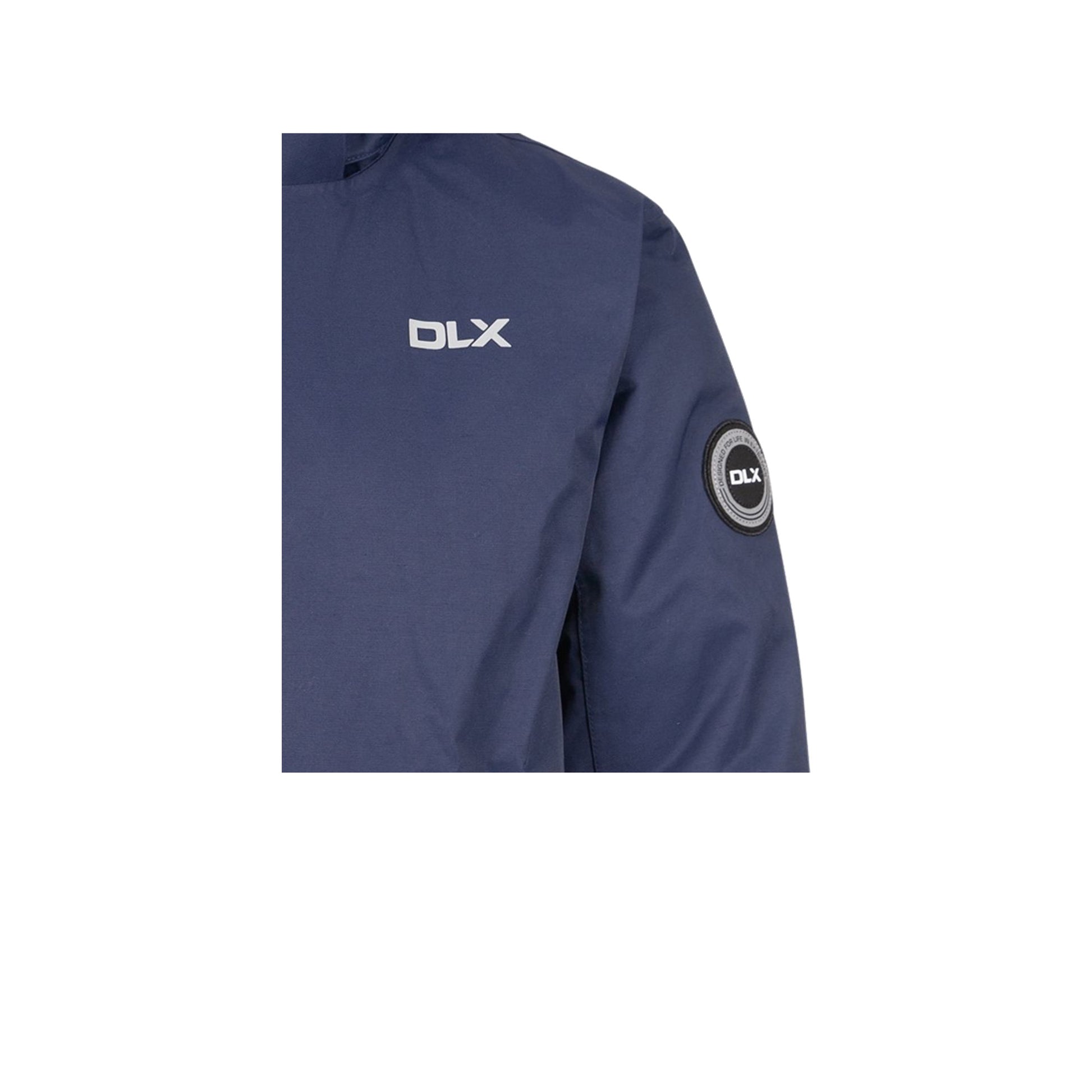 Navy - Side - Trespass Mens Penden DLX Waterproof Jacket