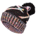 Black - Front - Trespass Womens-Ladies Diandra Knitted Beanie