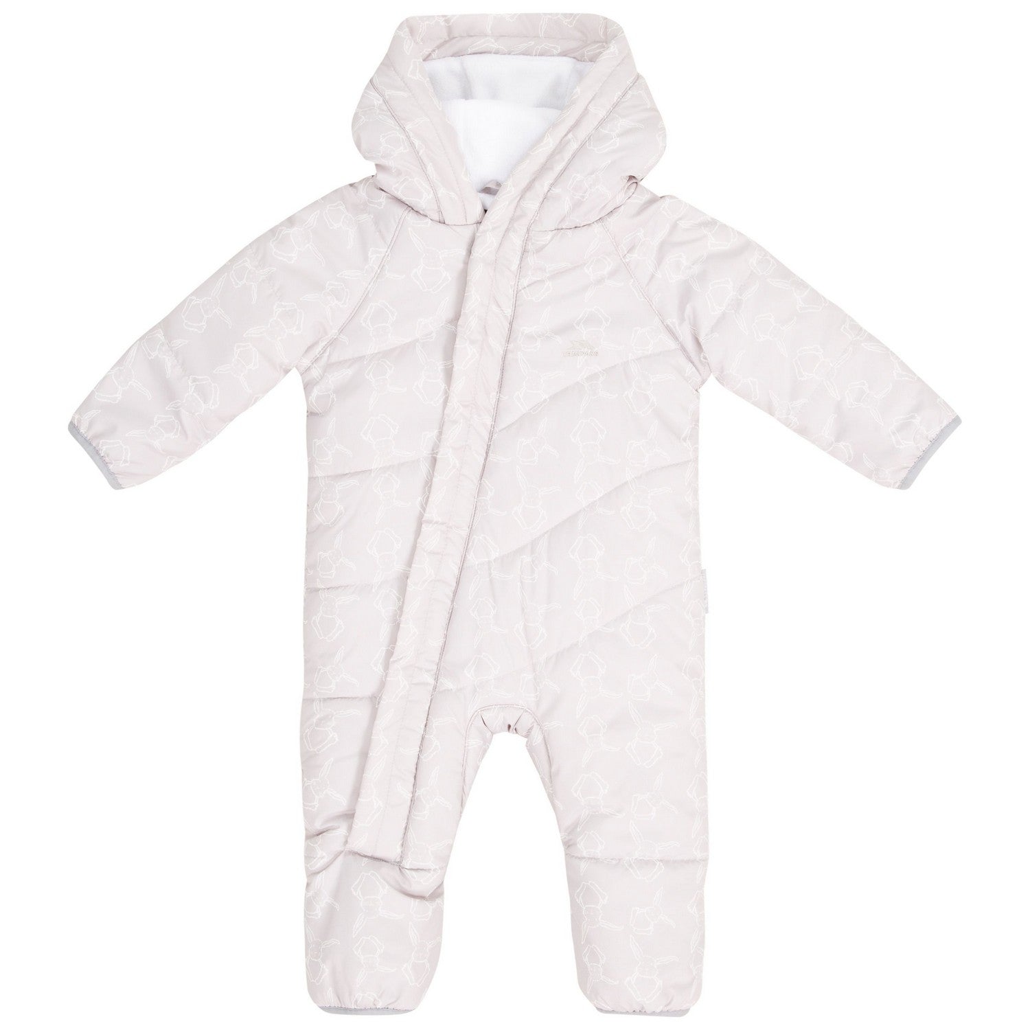 Pale Grey - Front - Trespass Baby Adorable Snowsuit
