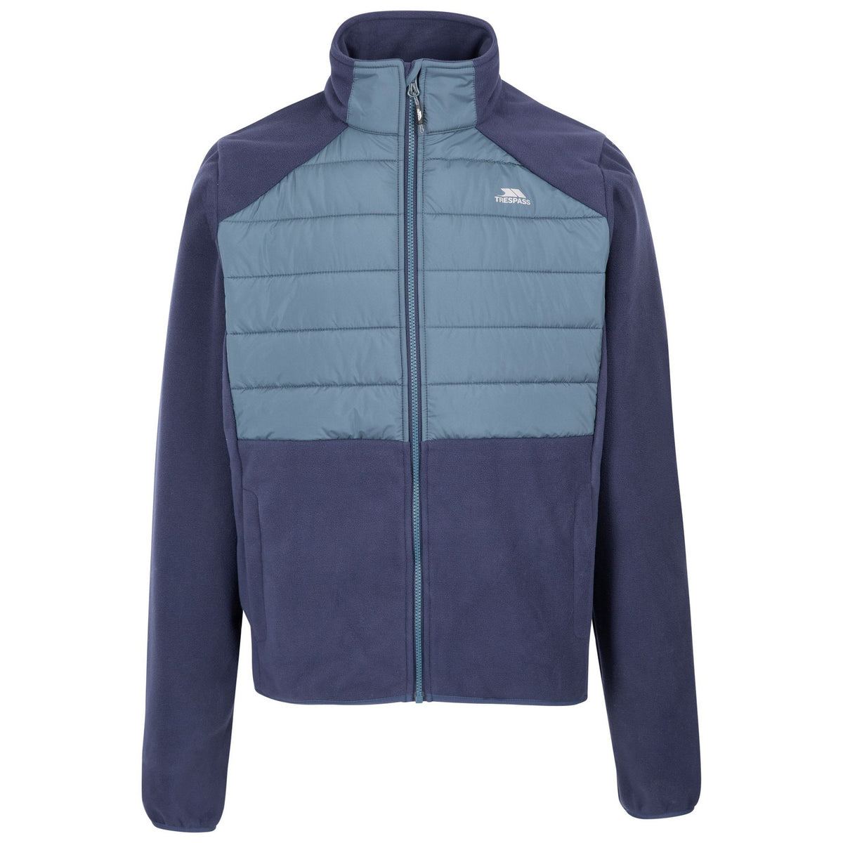Navy - Front - Trespass Mens Maguire TP75 Fleece Jacket