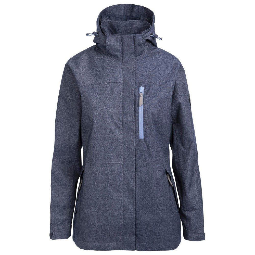 Navy Marl - Front - Trespass Womens-Ladies Diane Jacket
